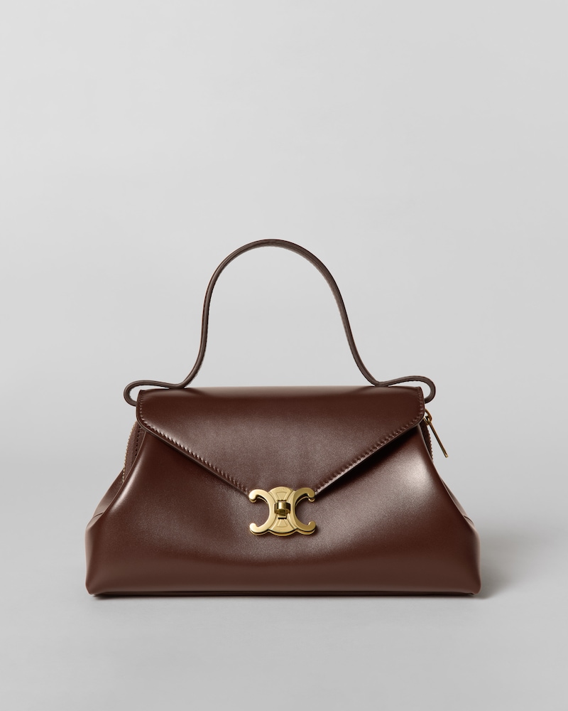 FLAIR BAG PICCOLA IN PELLE DI VITELLO LUCIDA - CASTAGNA - PER LA SERA - 1 | CELINE