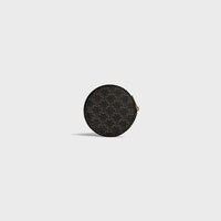 Coin Purse IN Triomphe Canvas - Black - TRIOMPHE CANVAS COLLECTION - 2 | CELINE