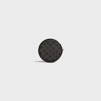 Coin Purse IN Triomphe Canvas - Black - SMALL GIFTS - 2 | CELINE