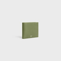 Bi-fold Wallet IN GRAINED CALFSKIN - LIGHT KHAKI - WALLETS - 2 | CELINE