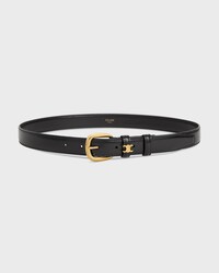 VIVIENNE BELT 25MM IN Taurillon Leather - BLACK -  - 1 | CELINE