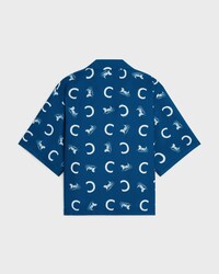 scout shirt IN SILK TWILL - NAVY/WHITE -  - 2 | CELINE