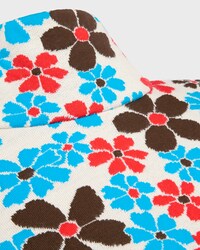midi dress IN polyamide jacquard - WHITE MULTICOLOR -  - 2 | CELINE