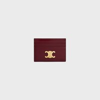 PORTE-CARTES TRIOMPHE veau brillant - BORDEAUX CLAIR - PORTE-CARTES - 1 | CELINE