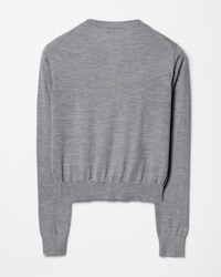 cardigan IN fine cashmere silk - LIGHT GREY/GREY -  - 2 | CELINE