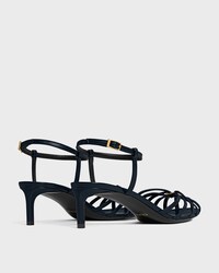 CELINE TRIOMPHE SANDAL IN GOATSKIN - DEEP NAVY -  - 2 | CELINE