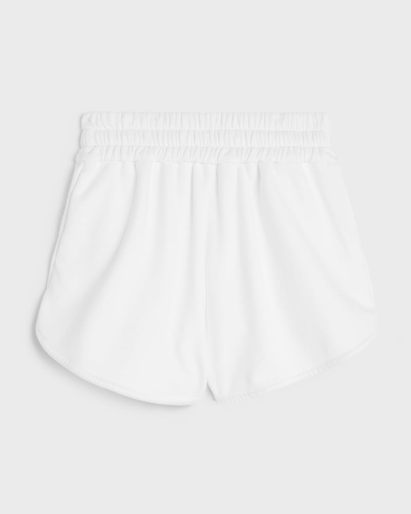 mini shorts IN cotton fleece - OPTIC WHITE / BLEU KLEIN -  - 1 | CELINE