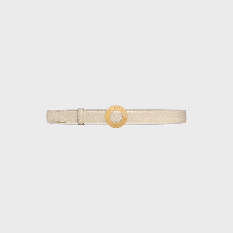 リバーシブルストラップ 25MM / トリヨンレザー＆パイソン型押しカーフスキン -  -  - 1 | CELINE