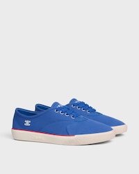 ALAN SNEAKER AUS CANVAS UND KALBSVELOURSLEDER - JEANSBLAU -  - 2 | CELINE