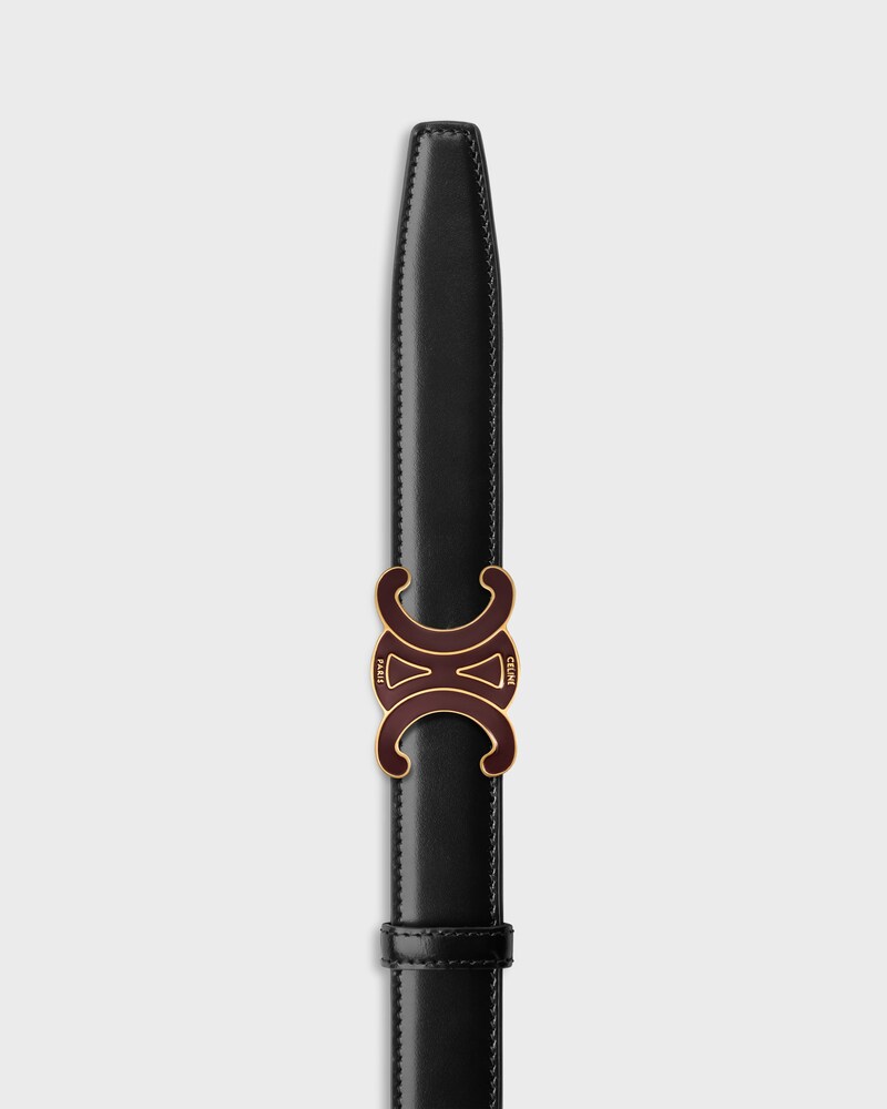 lani&egrave;re de ceinture r&eacute;versible 25MM Taurillon et Toile Triomphe -  -  - 1 | CELINE