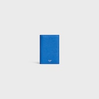 VERTICAL CARD HOLDER IN GRAINED CALFSKIN - ULTRA BLUE - CARD HOLDERS - 1 | CELINE