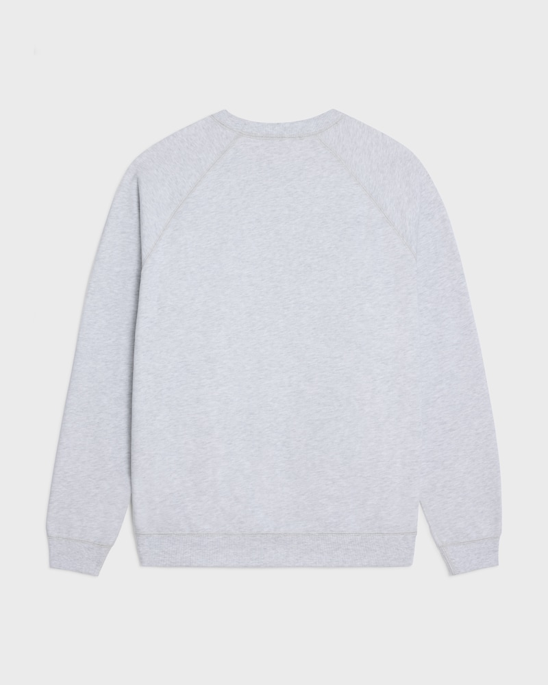 sweat regular molleton coton - PALE GREY / BLACK -  - 1 | CELINE