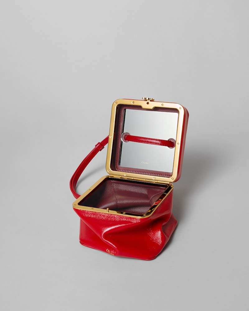 CUBE IN GLOSSY LAMBSKIN - CHILI RED - ALL BAGS - 1 | CELINE
