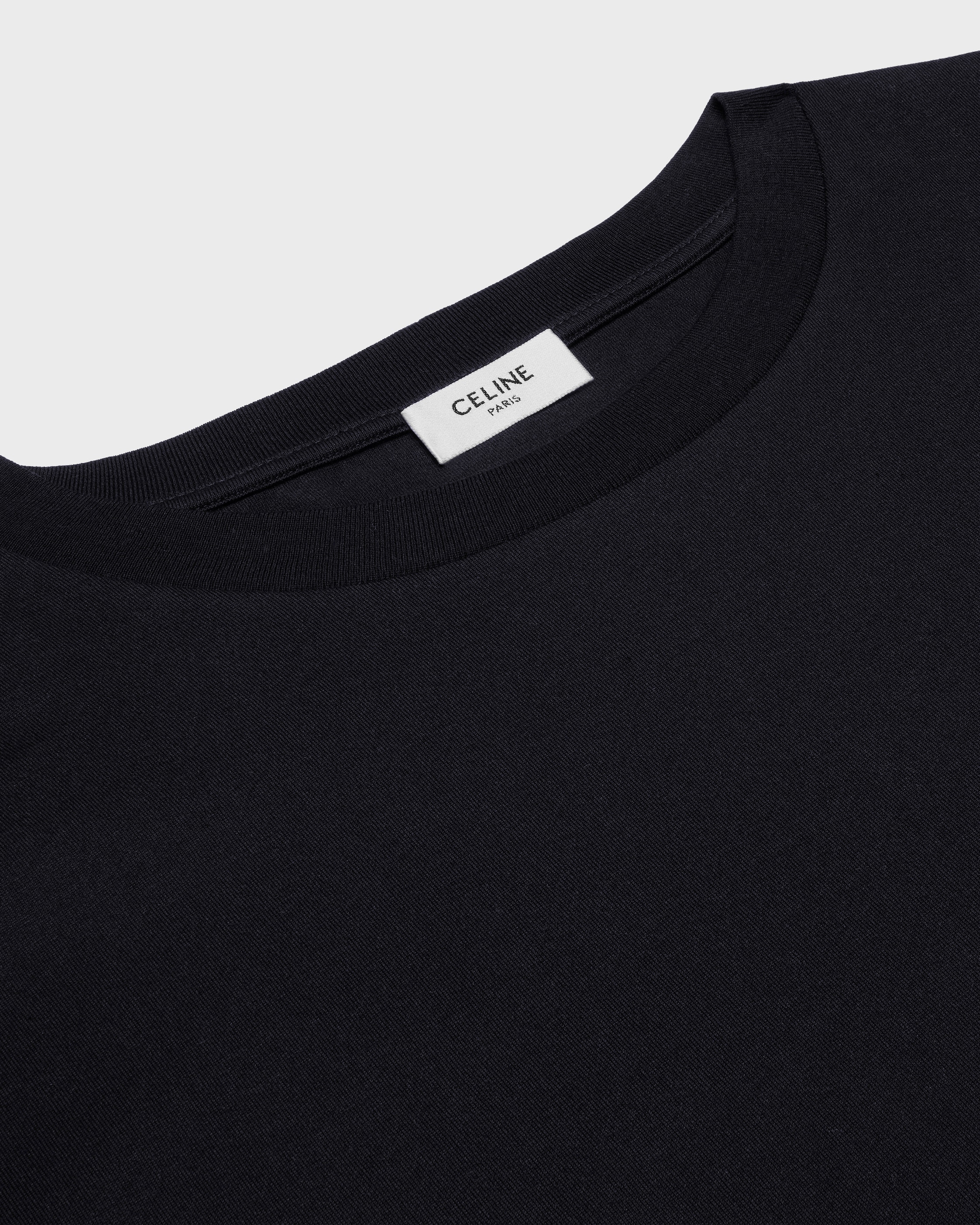 triomphe loose t-shirt IN cotton jersey - BLACK / WHITE | CELINE