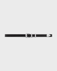 WESTERN BELT 18 IN Taurillon Leather - BLACK -  - 2 | CELINE
