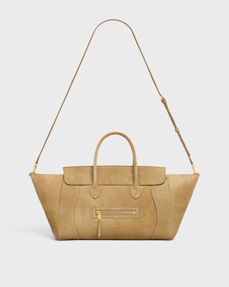LUGGAGE IN SUEDE CALFSKIN - BEIGE - LUGGAGE - 1 | CELINE