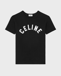 CAMISETA DE PUNTO DE ALGODÓN DE CANALÉ - NEGRO / BLANCO -  - 1 | CELINE