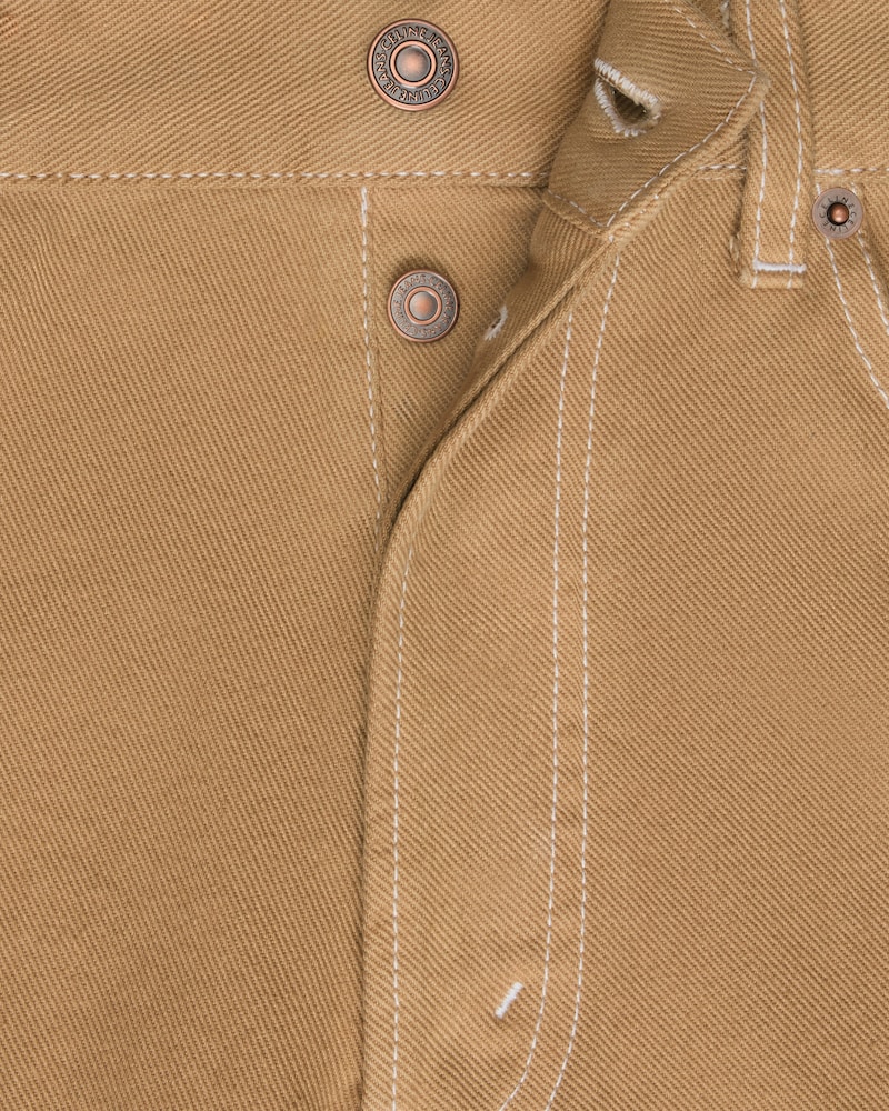 boyfriend jeans 001 IN cotton denim - LATTE LIGHT STONE WASH -  - 1 | CELINE