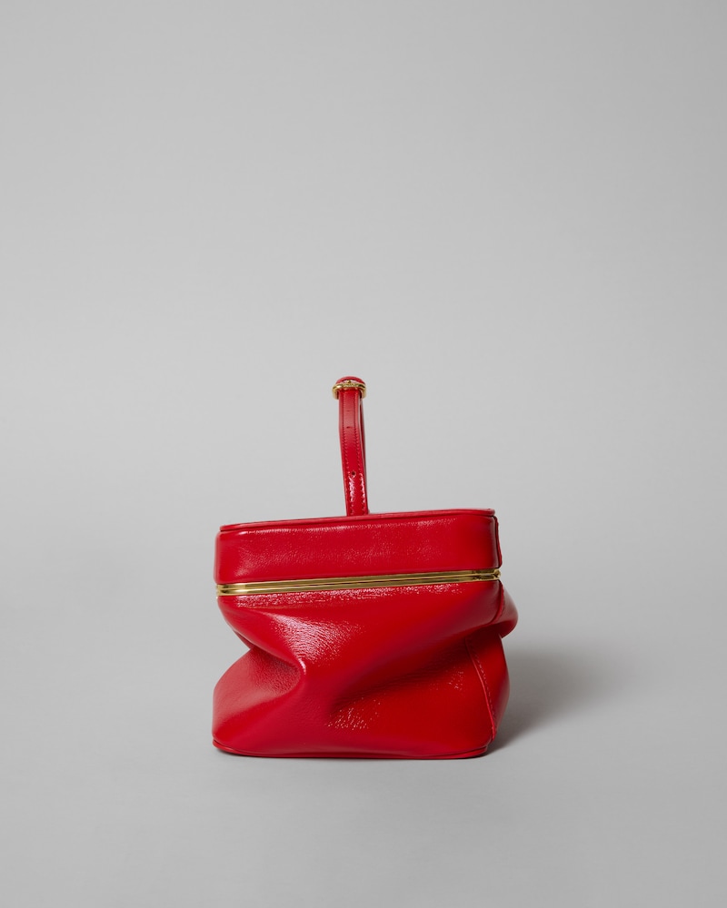 CUBE IN GLOSSY LAMBSKIN - CHILI RED - ALL BAGS - 1 | CELINE
