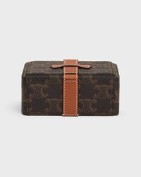 Small Jewels Case in Triomphe Canvas and Calfskin - TAN - LIFESTYLE - 2 | CELINE