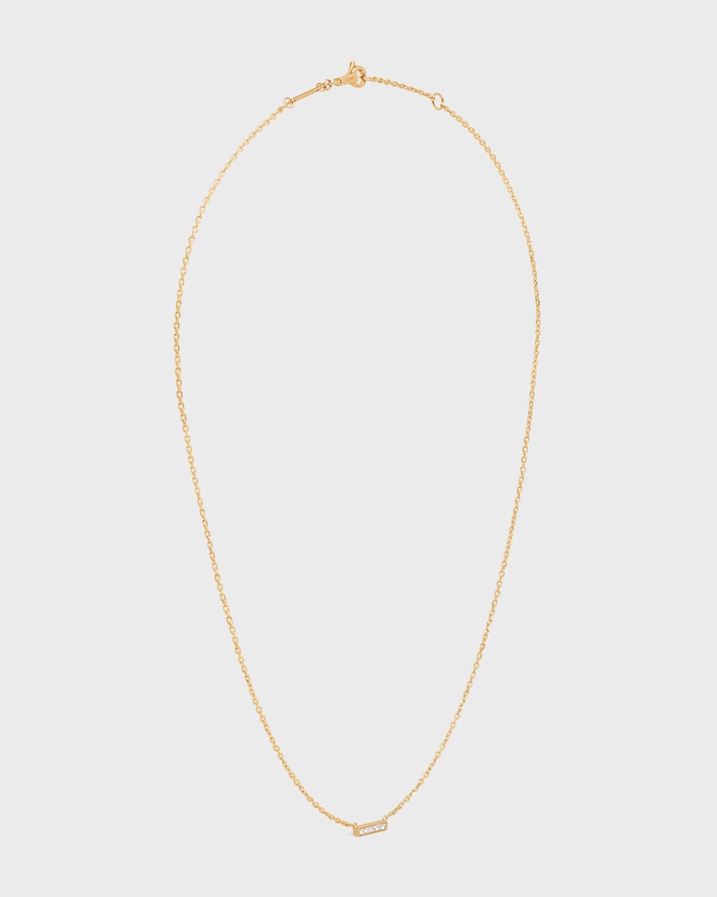 黃金及鑽石Celine Line頸鍊 - 黃金 - CELINE SENTIMENTAL 系列 - 1 | CELINE