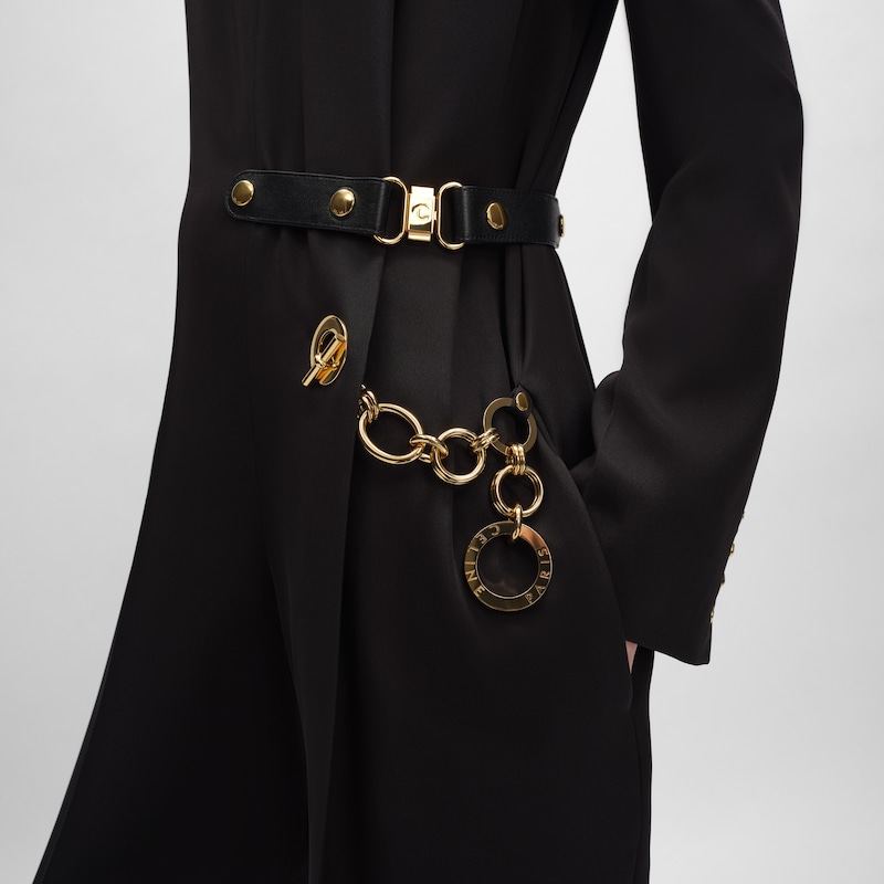 Jumpsuit aus Acetatseide - SCHWARZ -  - 1 | CELINE