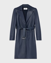 coat IN SOFT LAMBSKIN - POLICE BLUE -  - 1 | CELINE