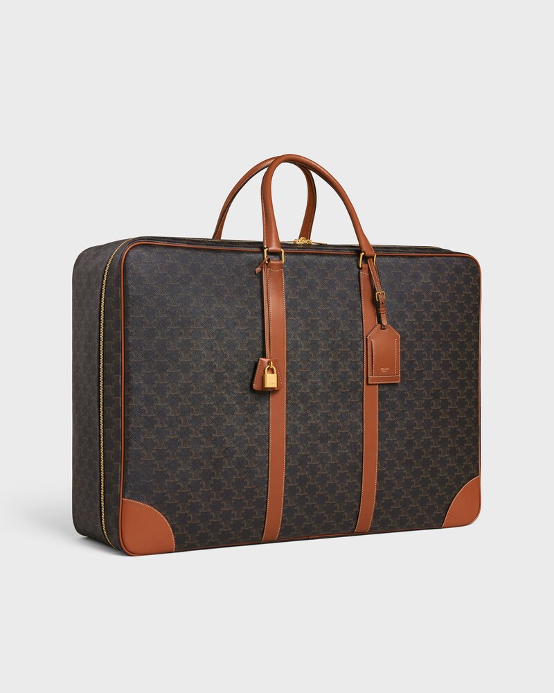 Soft Luggage 70 in Triomphe Canvas and Calfskin - TAN - HAND-PICKED GIFTS - 1 | CELINE