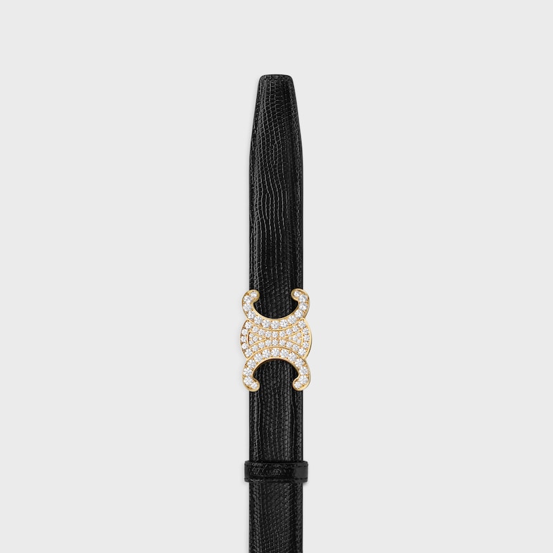 Reversible Strap 25MM IN TAURILLON AND LIZARD EMBOSSED CALFSKIN -  -  - 1 | CELINE