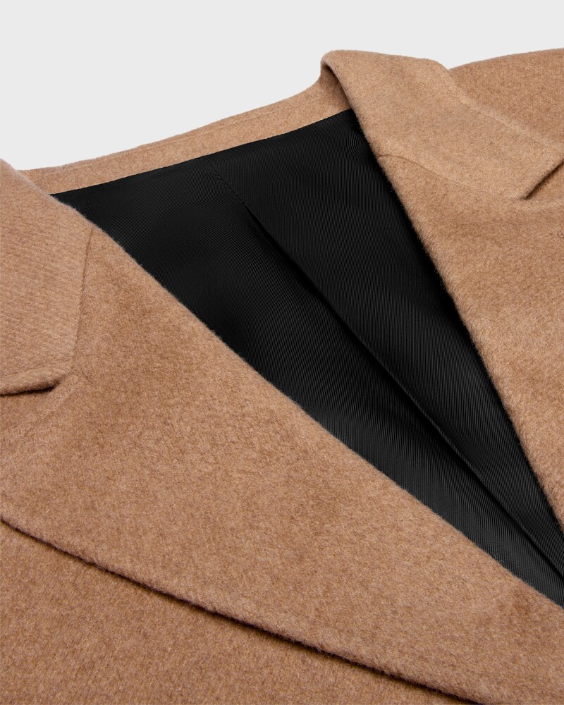 tailored jacket IN cashmere flannel - LIGHT CAMEL -  - 1 | CELINE