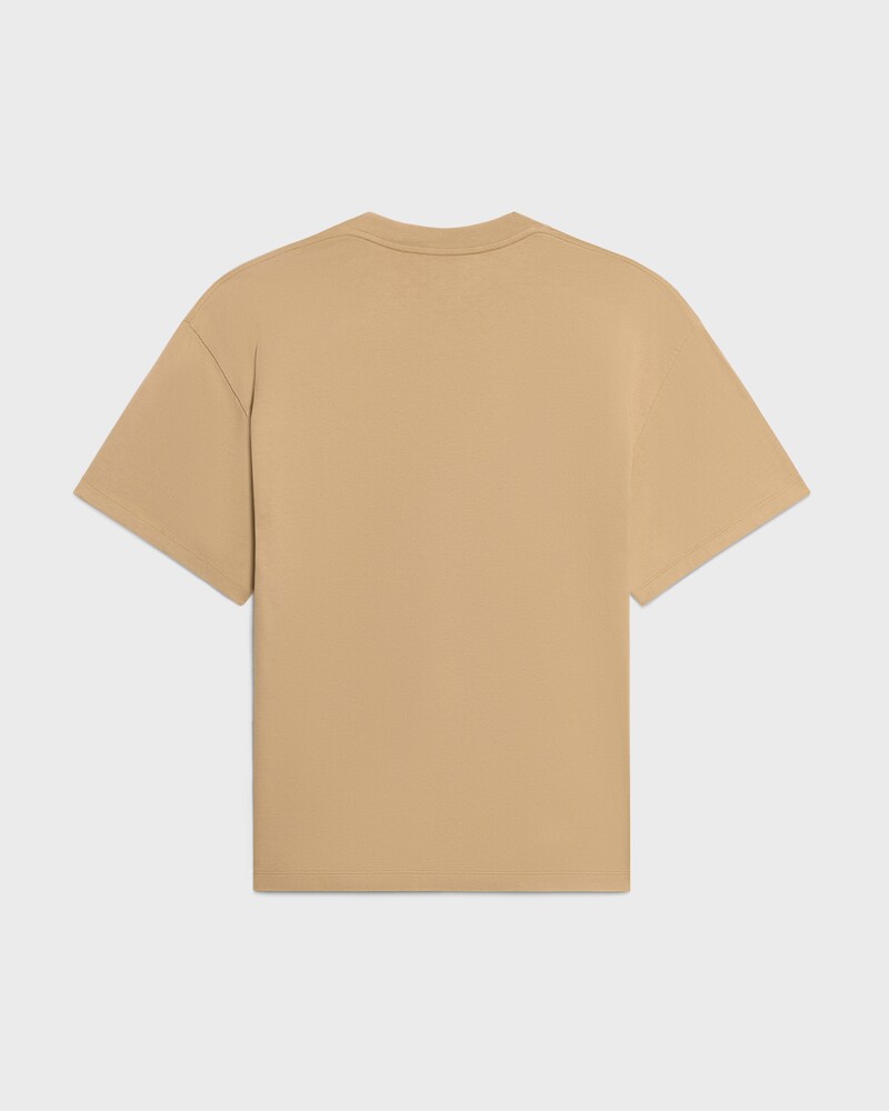t-shirt IN cotton jersey - BEIGE / BLACK -  - 1 | CELINE