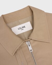 jacket IN COTTON CLOTH - ASH BEIGE -  - 2 | CELINE