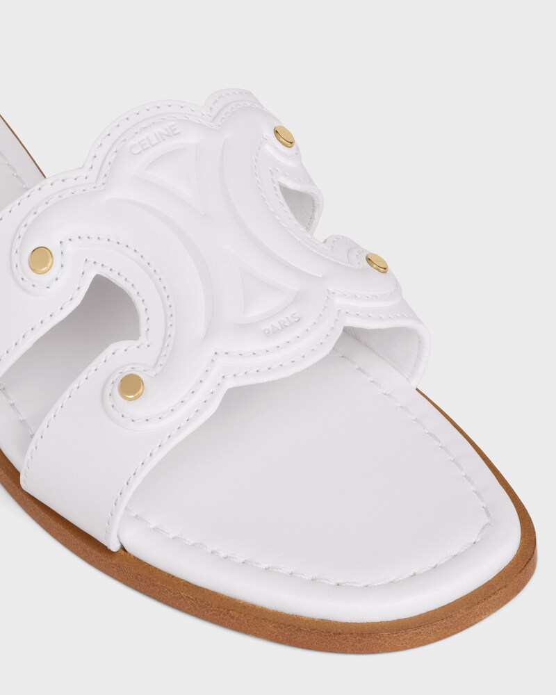 MARINA MULE IN CALFSKIN - WHITE -  - 1 | CELINE