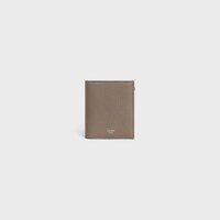 Compact Wallet IN GRAINED CALFSKIN - SOURIS - WALLETS - 1 | CELINE