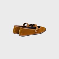 ÈVE TRIOMPHE BALLERINA IN VELVET - COPPER -  - 2 | CELINE