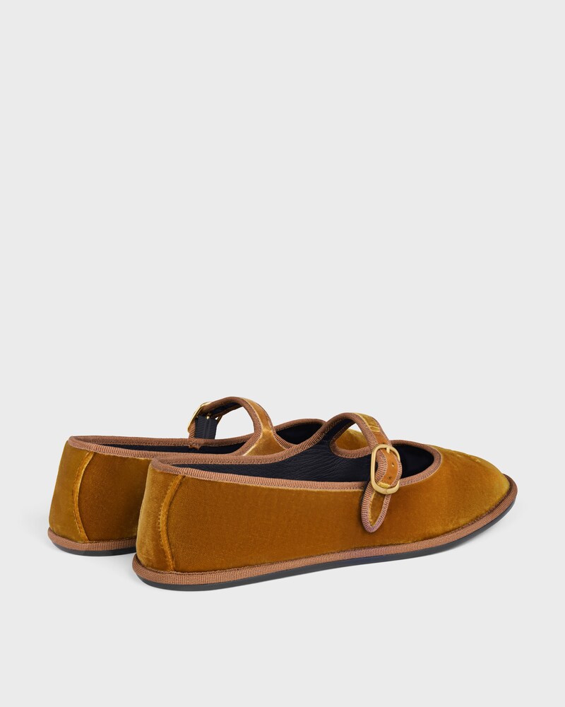 BALLERINE ÈVE TRIOMPHE EN Velours - CUIVRE -  - 1 | CELINE