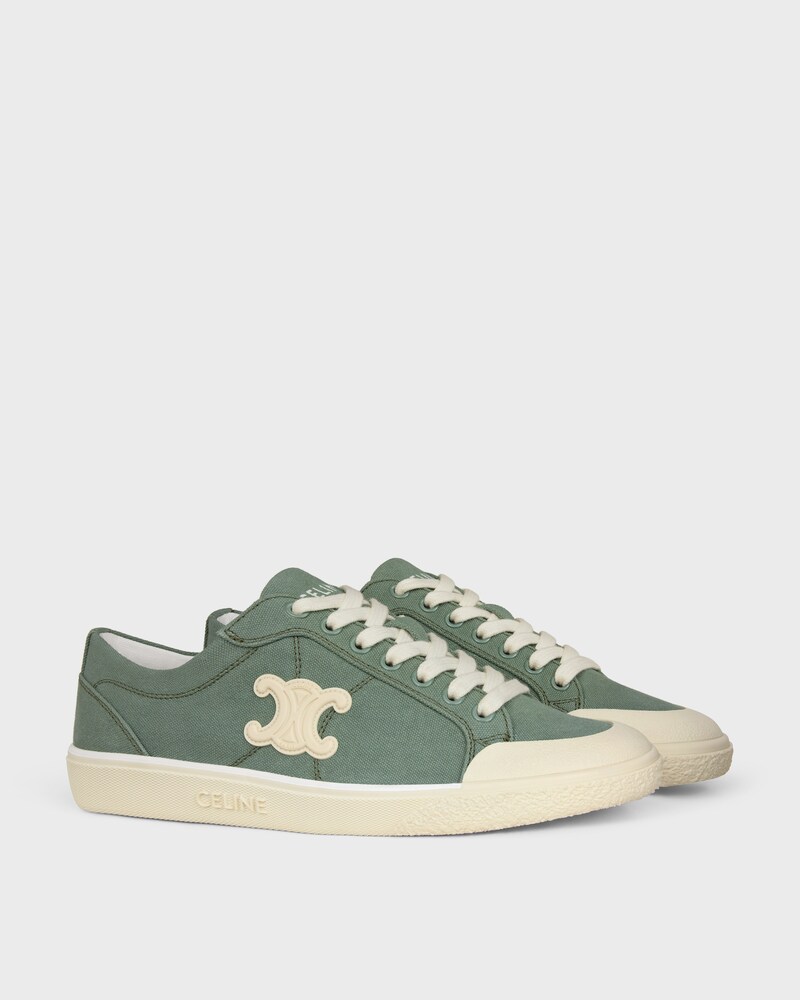 ALAN SNEAKER IN CANVAS - CELADON -  - 1 | CELINE