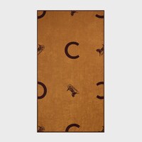 beach towel IN c sulky terry cotton - MAHOGANY / CAMEL -  - 1 | CELINE