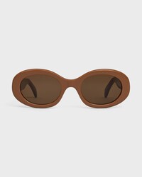 Triomphe 01 Sunglasses in Acetate - CAMEL -  - 1 | CELINE