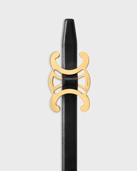 TRIOMPHE HÜFTGÜRTEL 25 mm AUS Taurillonleder - SCHWARZ -  - 2 | CELINE