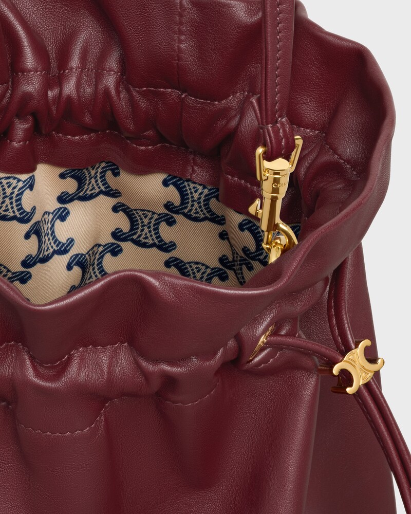 SMALL CRYSTAL POUCH IN LAMBSKIN - SYRAH - EVENING - 1 | CELINE