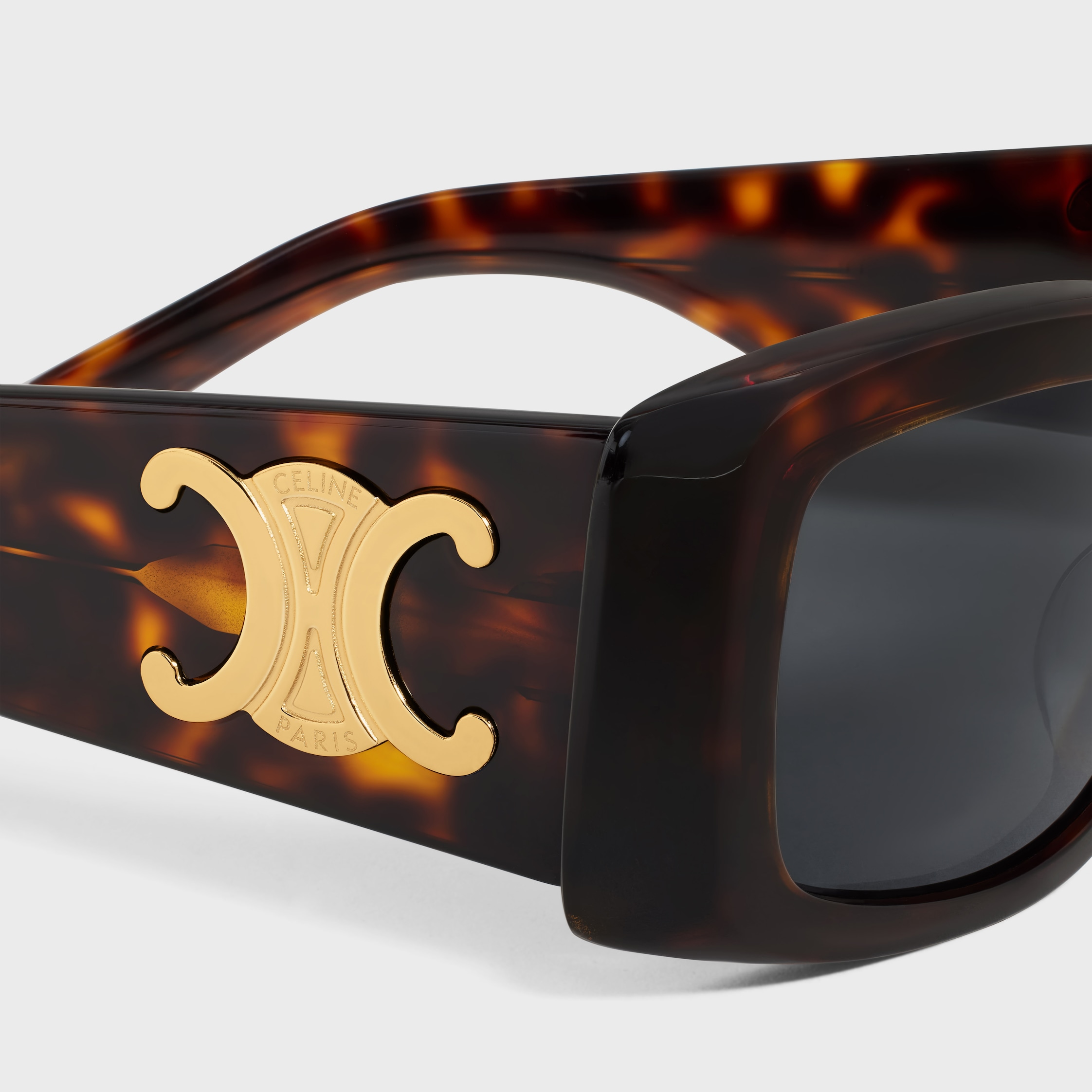 Triomphe XL 01 Sunglasses in Acetate - RED HAVANA | CELINE