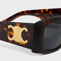 Triomphe XL 01 Sunglasses in Acetate - RED HAVANA -  - 2 | CELINE