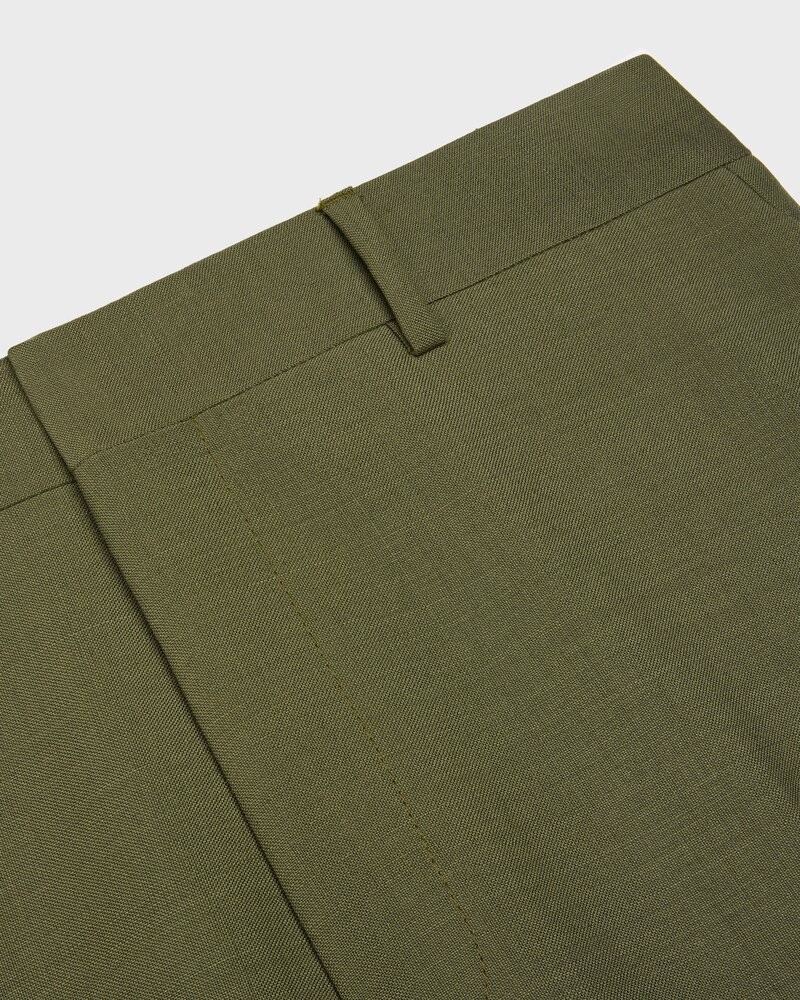 STRAIGHT-LEG TROUSERS - OLIVE -  - 1 | CELINE