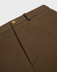 skirt IN cotton gabardine - MILITARY BROWN -  - 2 | CELINE