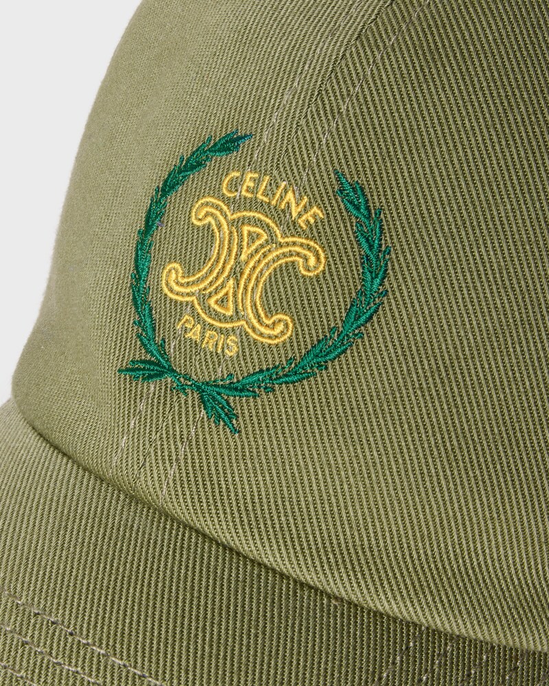 GORRA RICHELIEU EN SARGA DE ALGOD&Oacute;N LIGERA - CAQUI MILITAR -  - 1 | CELINE