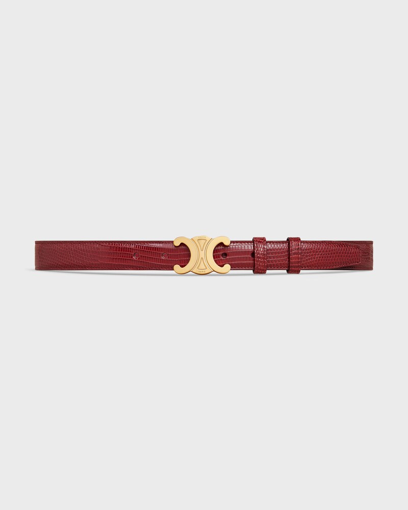 Triomphe Belt 25 IN Lizard - RUBY -  - 1 | CELINE