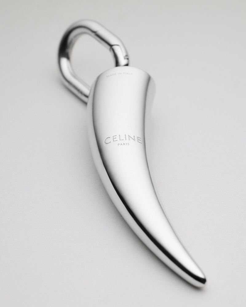Celine銠銀色飾面黃銅角質吊飾 - 銀色 - 挂饰 - 1 | CELINE