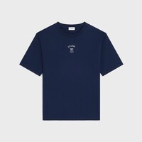 t-shirt loose jersey coton - NAVY INK / WHITE -  - 1 | CELINE