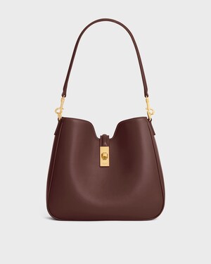 SMALL CAMILLE 16 SOFT BAG IN SMOOTH CALFSKIN - CHESTNUT - MORE LINES - 1 | CELINE